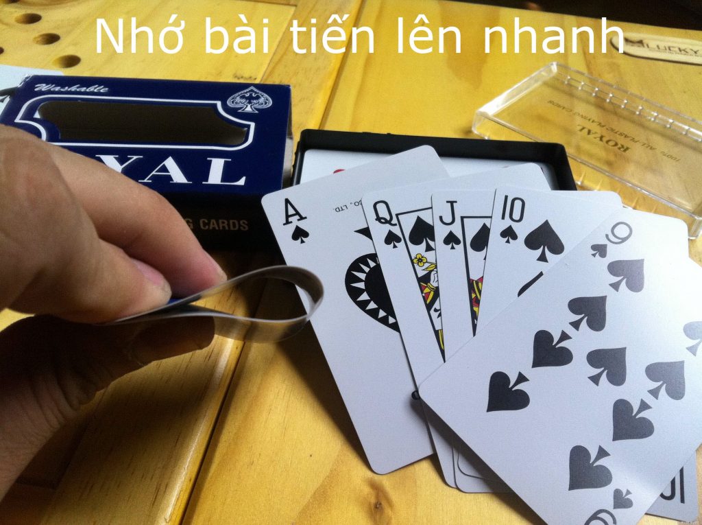 nhớ bài tiến lên nhanh